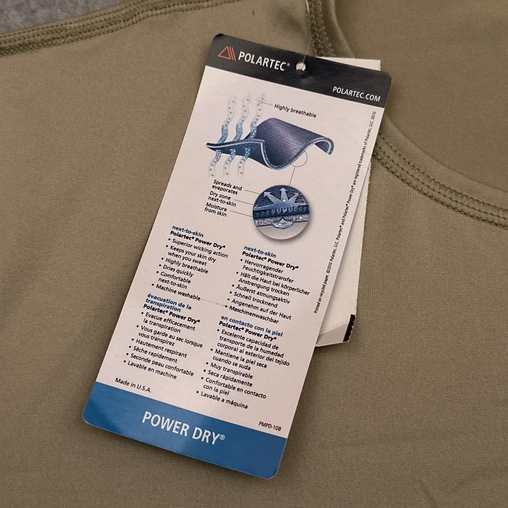 NEW Polartec Gen III Power Dry Cold Weather Lighweight Undershirt Mens M USA‎